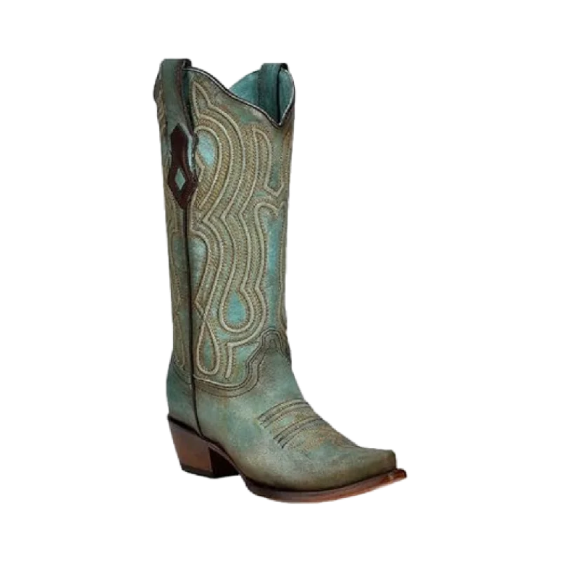 Warm Winter Boots Corral Boots Ladies Turquoise Embroidered Boots