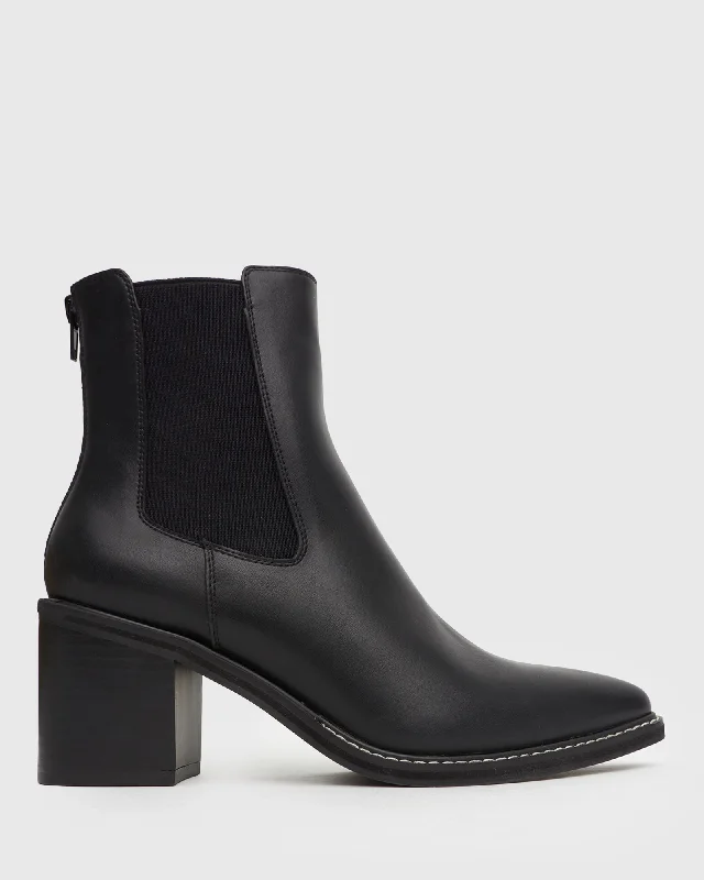 Comfortable Heeled Shoes NELLY Vegan Ankle Boots