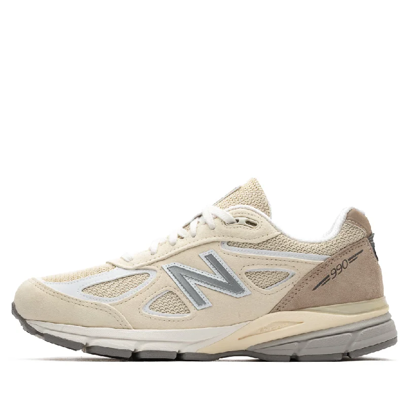 Athletic Shoes Online New Balance Made in USA 990v4 - Limestone/White