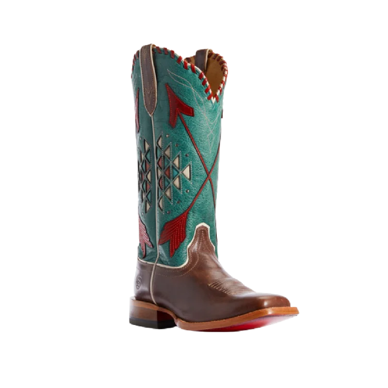 Best Hiking Boots For Winter Ariat Women's Arroyo Teal Roper Rustic Brown Boot