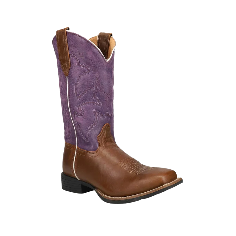 Designer Boots Collection Roper Footwear Women's  Purple Leather Shaft Boots