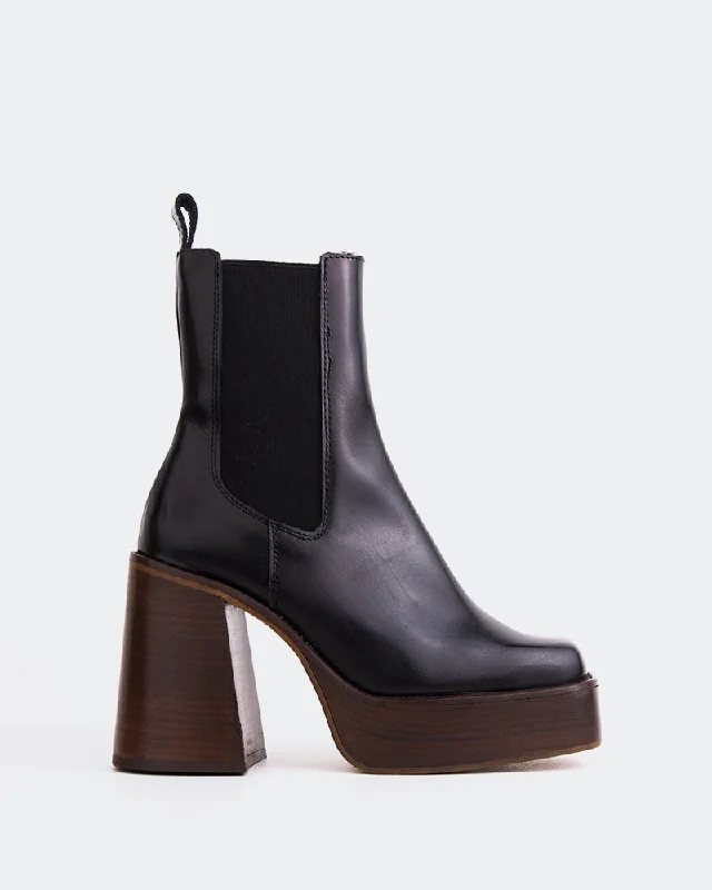 Black Dress Shoes Clairo Black Leather