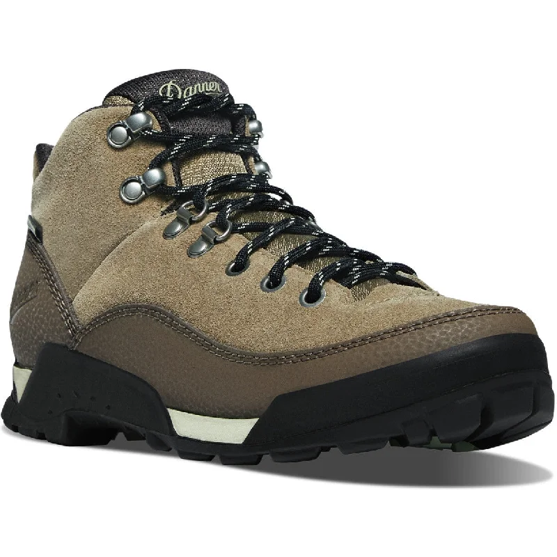 Trendy Platform Sneakers Danner Women's Panorama Mid 6" Waterproof Hiking Boot - Gray - 63437