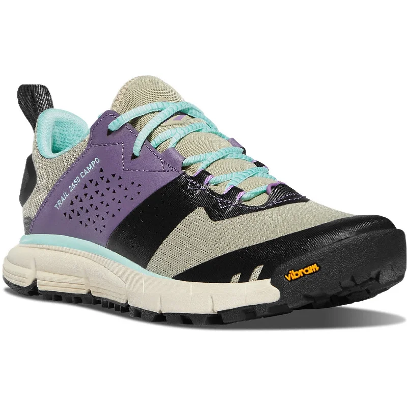 Breathable Running Shoes Danner Women's Trail 2650 Campo 3" Hiking Shoe - Birch/Grape - 68946