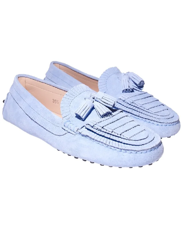 Cozy Winter Shoes TOD’s Tassel Suede Loafer