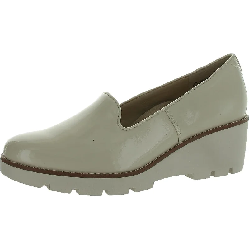 Athletic Shoes Online Willa Womens Patent Leather Slip On Loafers