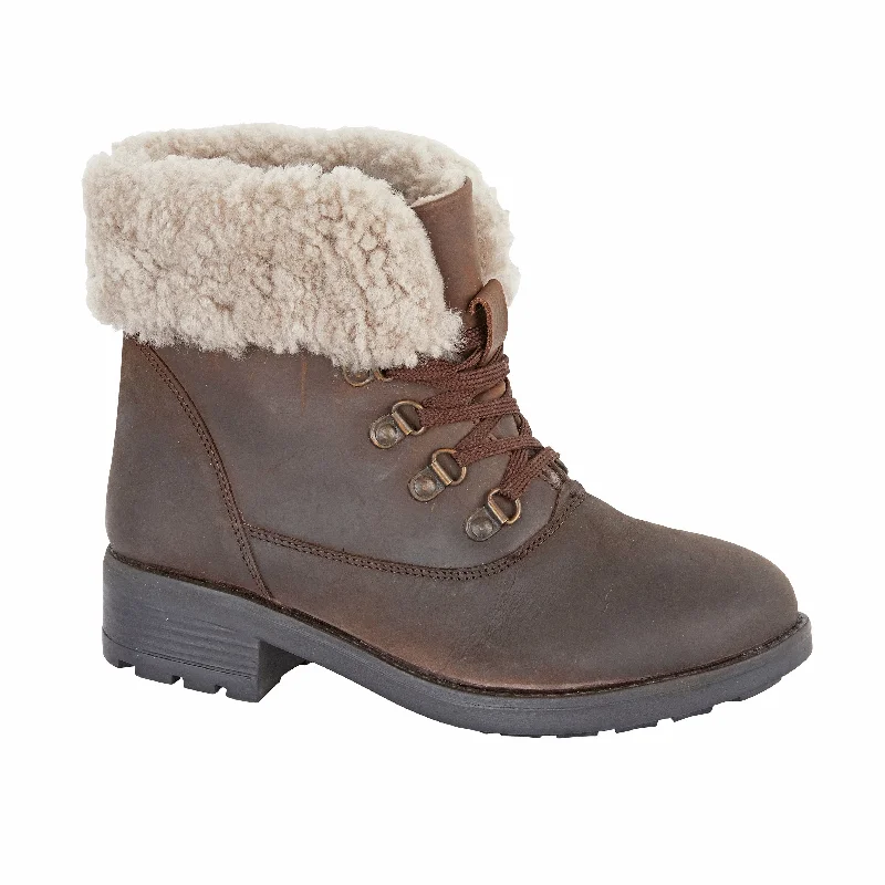 Best Hiking Boots For Winter STOWE Womens Leather Sheepskin Boots