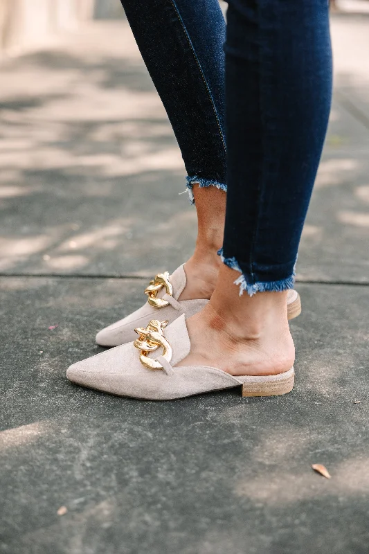 Comfortable Walking Shoes Make You Happy Taupe Brown Flats