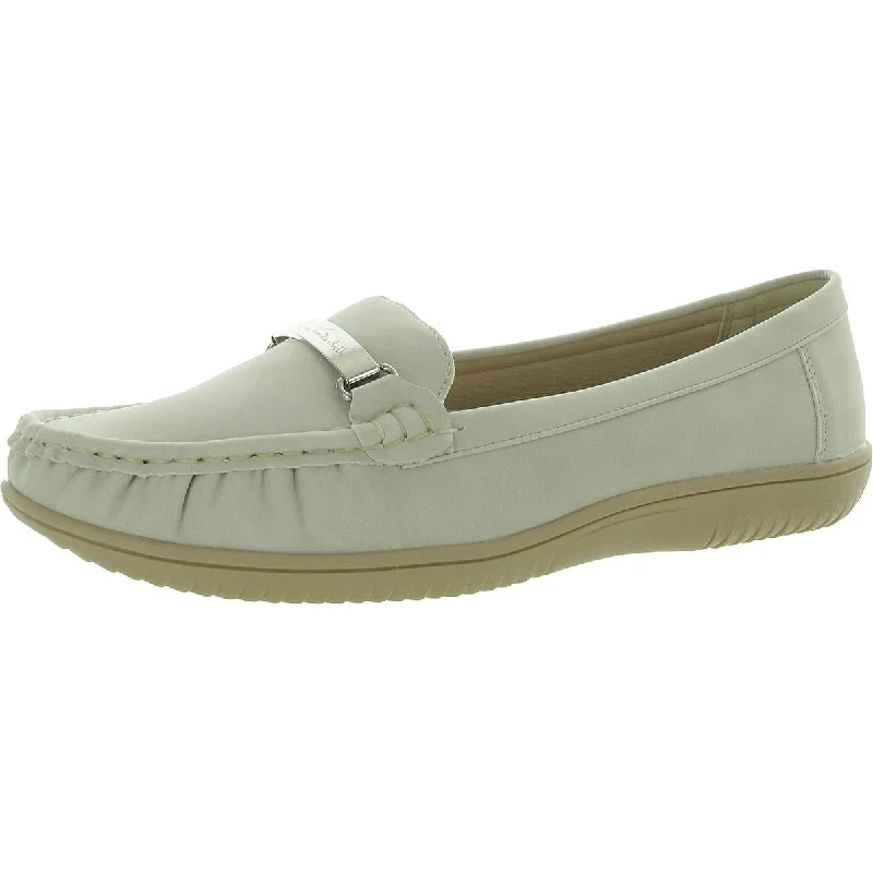 Light Running Shoes Katherine Womens Faux Leather Slip-On Loafers