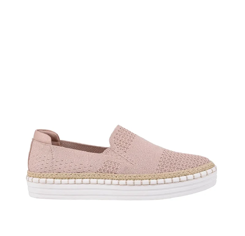 Vintage Boots Collection Queen Slip On Sneakers - Rose Quartz Knit