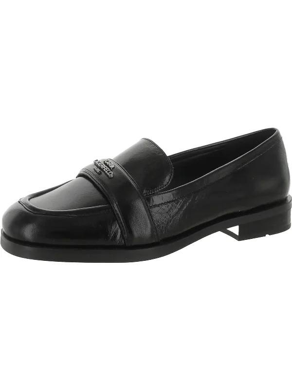 Comfortable Heeled Shoes Madlen Womens Leather Loafers