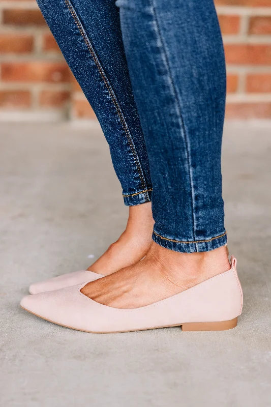 Outdoor Shoes Collection Can't Walk Away Blush Pink Flats