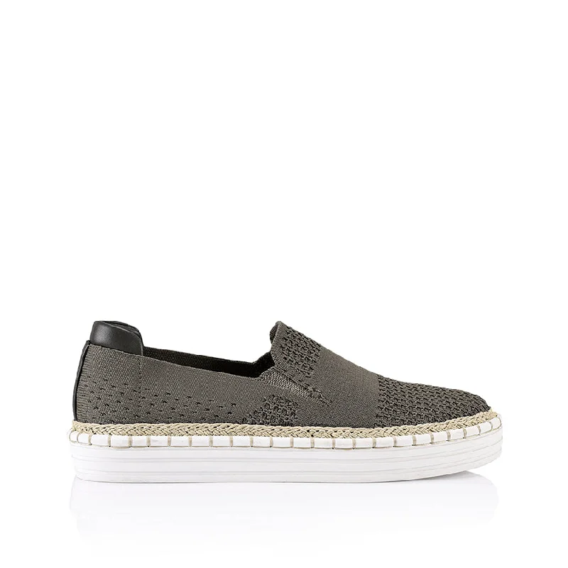 Slip-On Shoes For Men Queen Slip On Sneakers - Khaki Knit