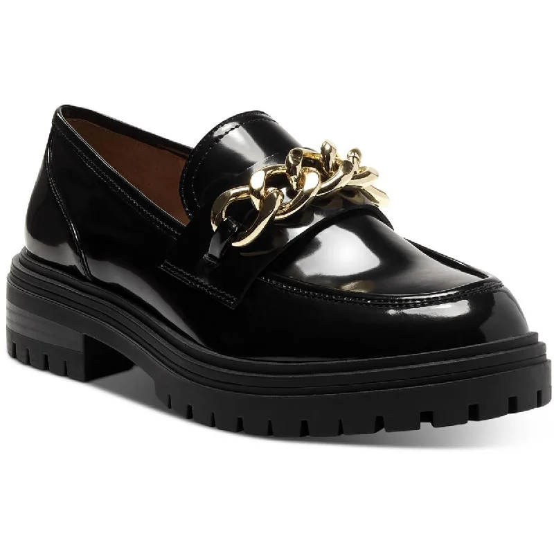 Best Hiking Shoes Brea Womens Patent Chain Trim Loafers