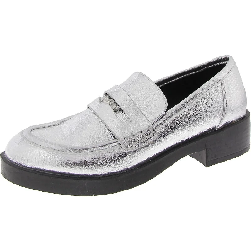 Vintage Sneakers Collection Womens Metallic Embellished Loafers