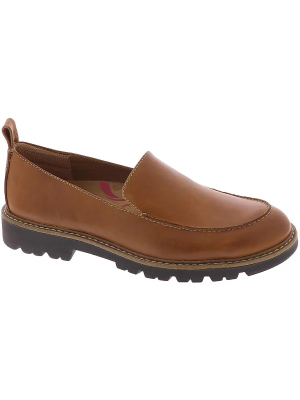 Casual Walking Boots Lindee Womens Leather Slip On Loafers