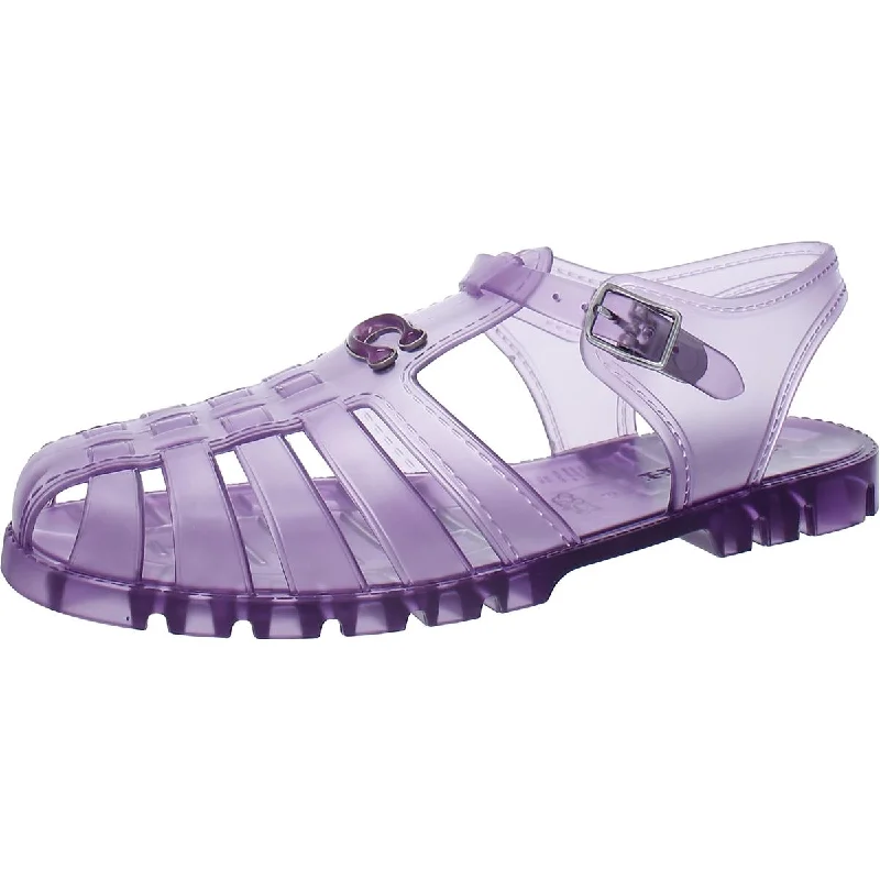 Comfortable Work Sneakers Coach Womens Logo Caged Jelly Sandals