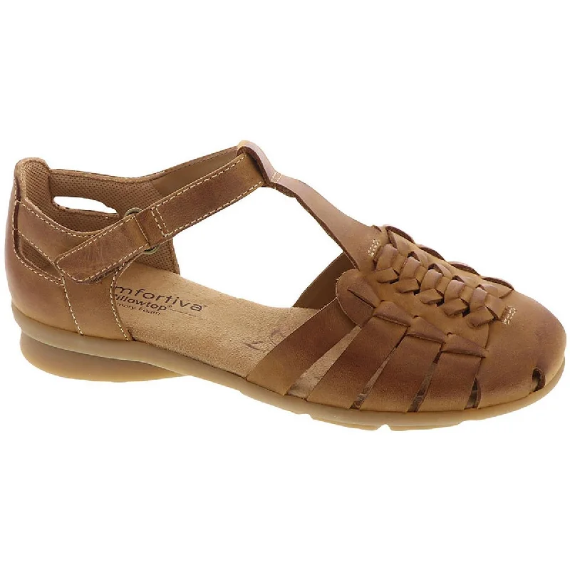 Affordable Running Shoes Comfortiva Womens Persa  Leather Closed Toe Fisherman Sandals