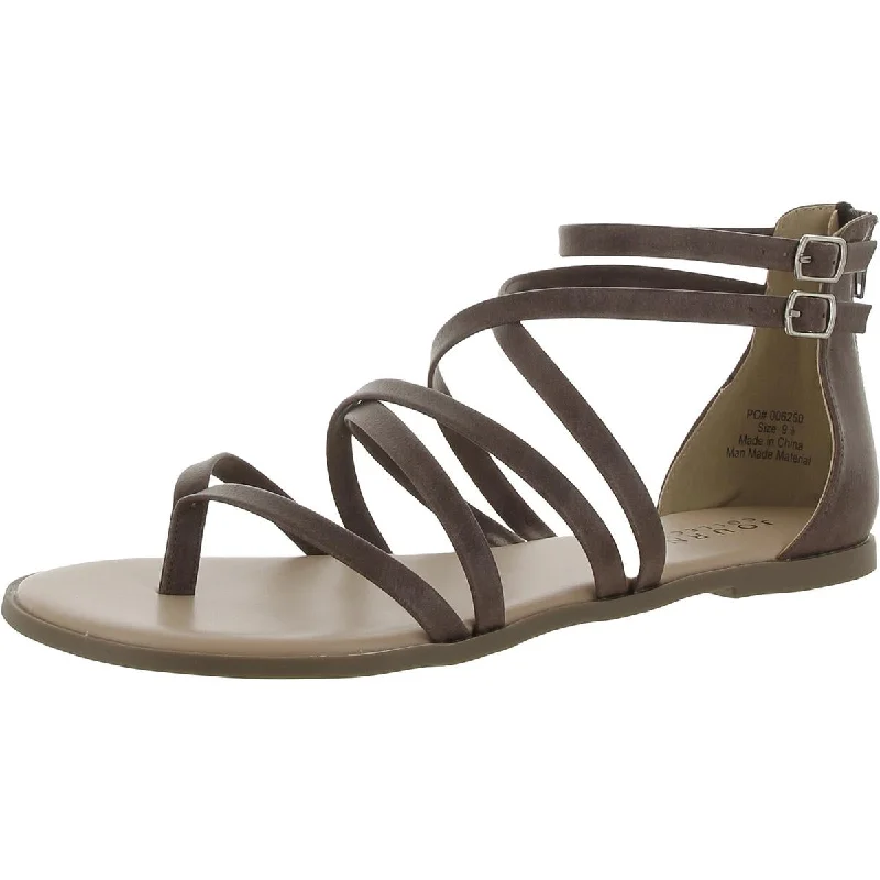 Classic Hiking Boots Journee Collection Womens Faux Leather Thong Sandals