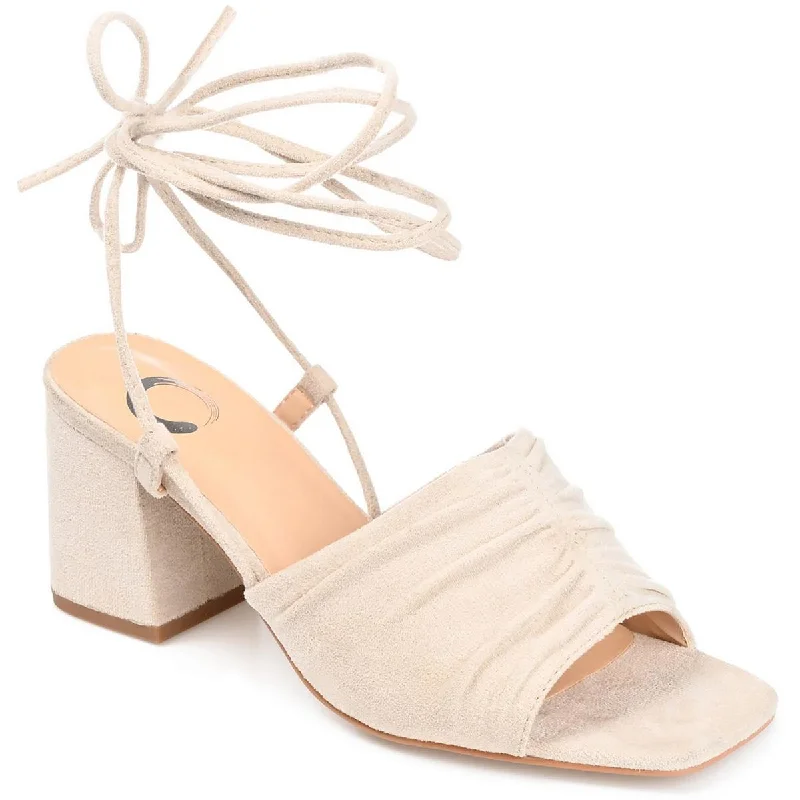 Waterproof Running Shoes Journee Collection Womens Strappy Faux Suede Ankle Strap