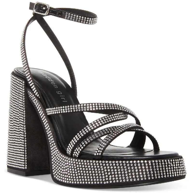 Casual Sandals Collection Madden Girl Womens Aces-R Rhinestone Strappy Heels