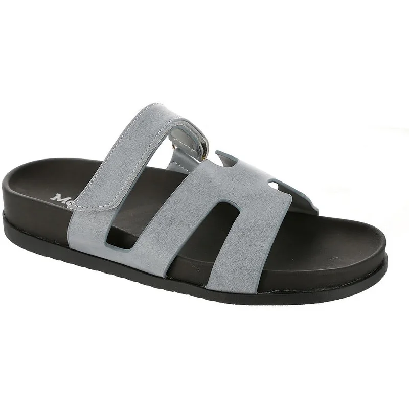 Cozy Casual Shoes Masseys Womens Faux Leather Strappy Sandals