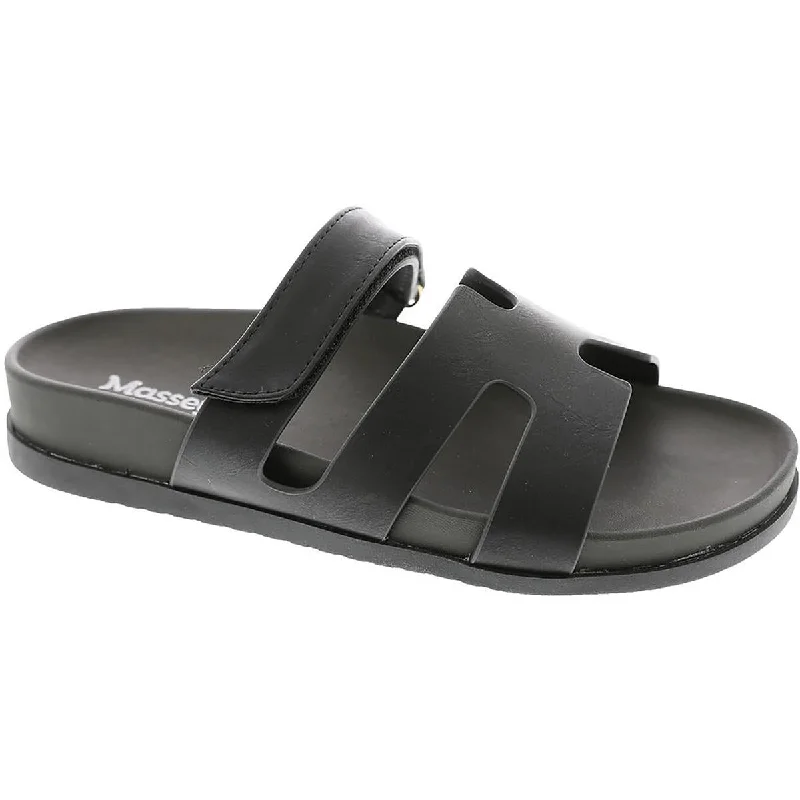 Stylish Winter Footwear Masseys Womens Hope Faux Leather Slide Sandals