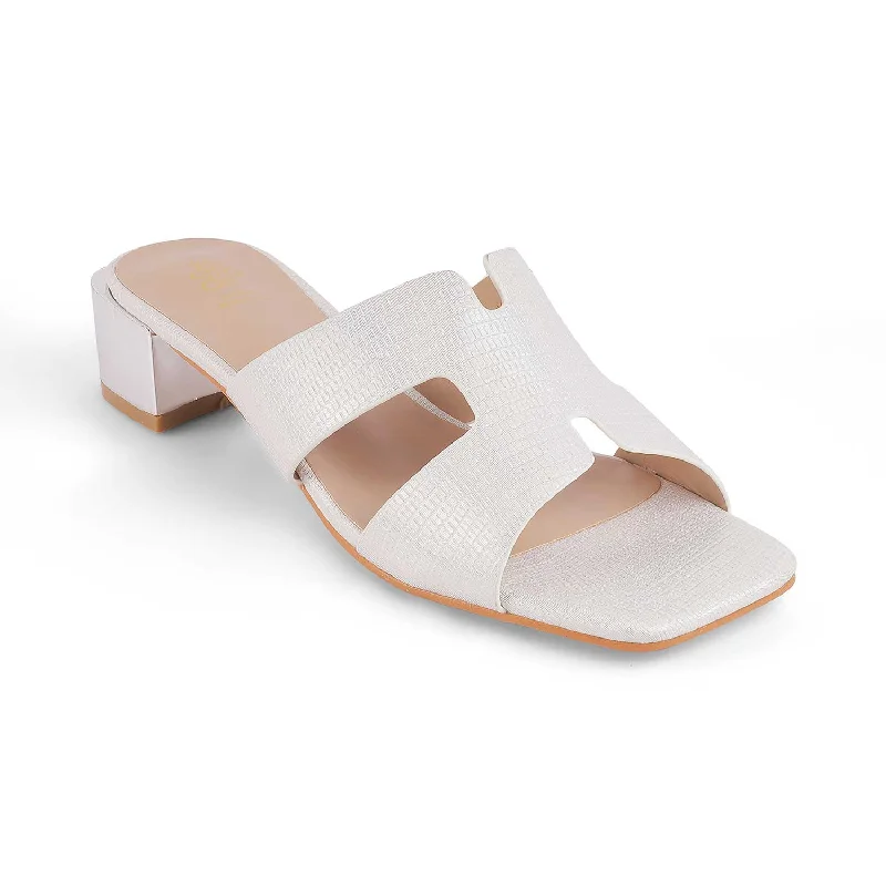 Comfortable Dress Shoes Tresmode Incredible White Women's Dress Block Heel Sandals