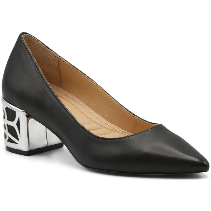 Light Running Shoes Adrienne Vittadini Womens Flori Faux Leather Pointed Toe Pumps