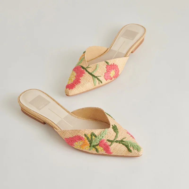 ELM FLATS FLORAL MULTI RAFFIA