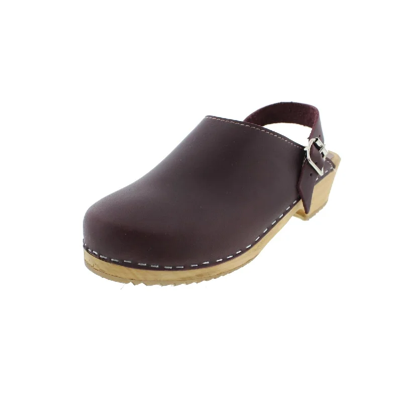 Slip-On Shoes For Men Mia Womens Alma Leather Wood Clogs