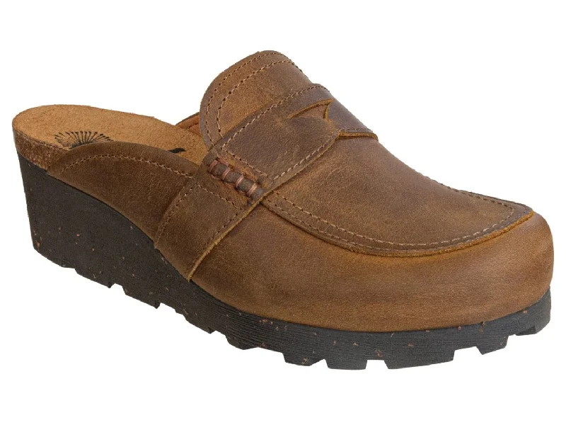 OTBT - HOMAGE in BROWN Wedge Clogs