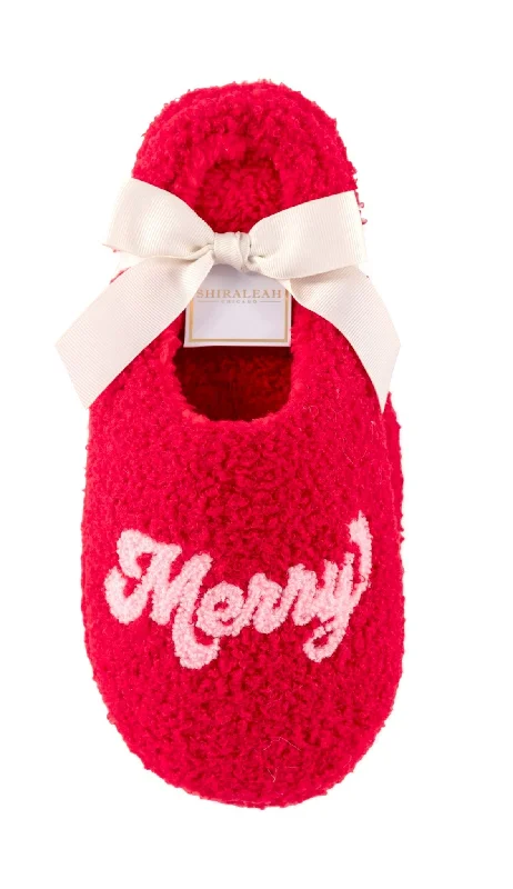 Shiraleah: Merry Merry Slippers