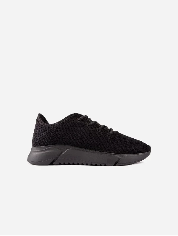 Rumex Men's Vegan Runner Sneakers | All Black