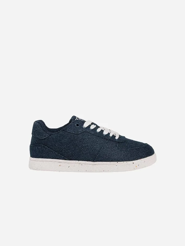 Seeker Men's Vegan Hemp Trainers | Navy Blue