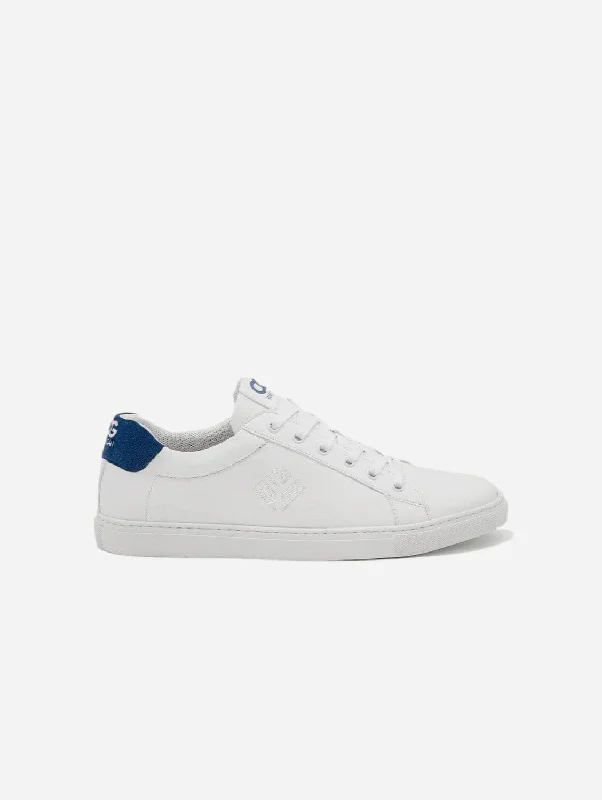 Winton Unisex Vegan Sneakers | White & Blue