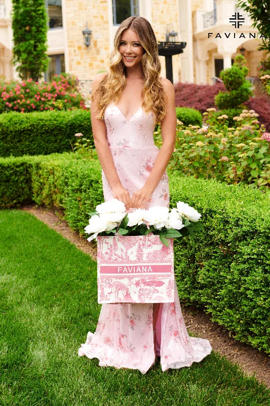 Draped Formal Dress Vintage Floral Sequin V-Neck Long Dress With Lace-Up Back | 11221 Draped Formal Dress Vintage Floral Sequin V-Neck Long Dress With Lace-Up Back | 11221