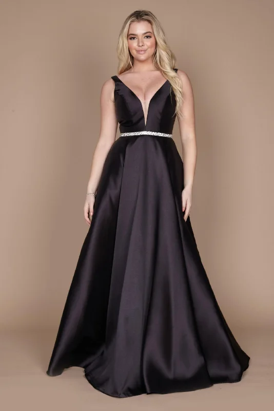 Illusion Neckline Dress Dylan & Davids Long Formal Evening Dress
