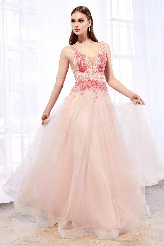 Dreamy Wedding Gown Cinderella Divine A0072 A Line Prom Dress