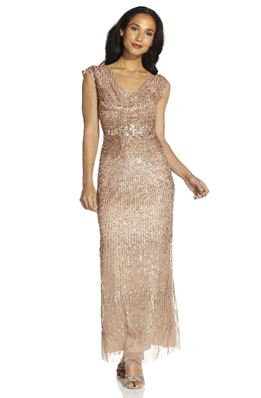 Velvet Evening Dress Adrianna Papell AP1E207780 Long Formal Dress