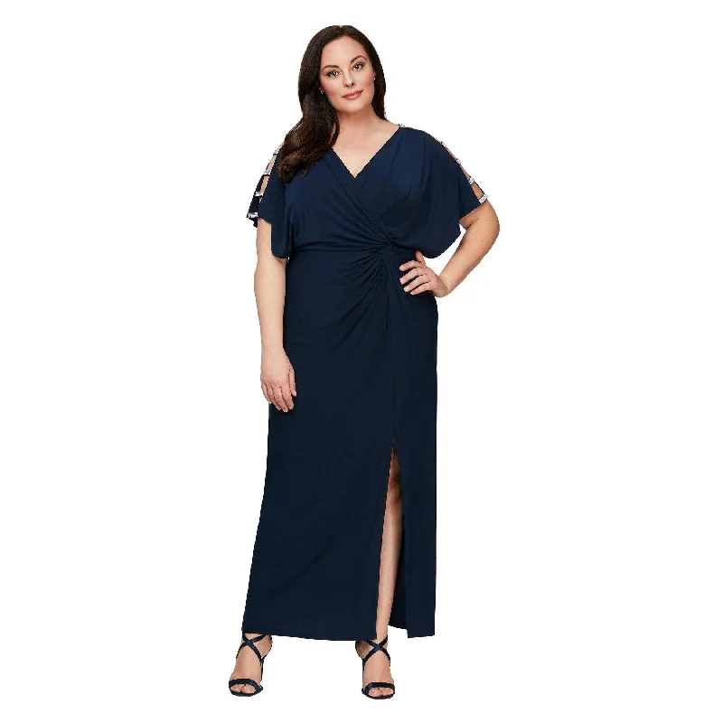 Floor-Length Gown Alex Evenings AE84351544 Long Formal Plus Size Dress