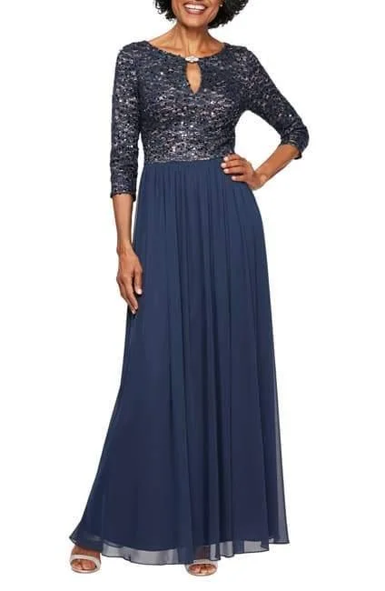 Lace Dress Alex Evenings AE82122295 Long Mother of the Bride Dress Sale