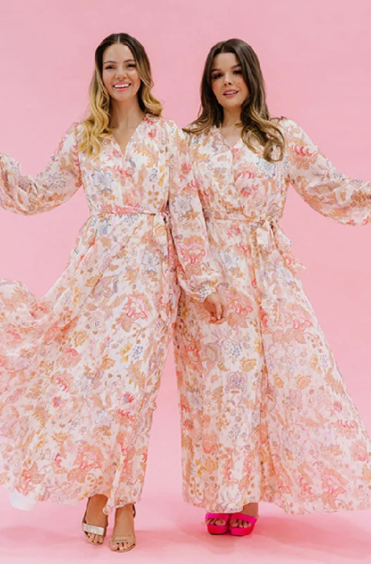 Beaded Evening Dress Chanel Créme Décor Floral Maxi - DM Exclusive - Nursing Friendly - Maternity Friendly - FINAL SALE Beaded Evening Dress Chanel Créme Décor Floral Maxi - DM Exclusive - Nursing Friendly - Maternity Friendly - FINAL SALE