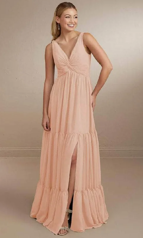 Puffy Sleeve Dress Christina Wu Celebration 22161 - V-Neck Bridesmaid Dress