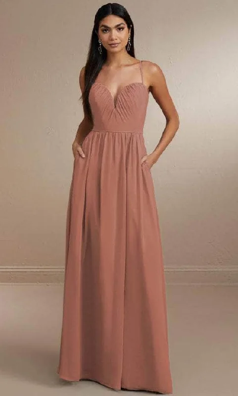 Minimalist Gown Christina Wu Celebration 22166 - Deep Sweetheart Chiffon Gown