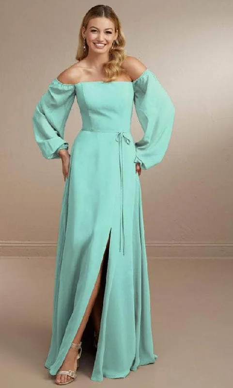 Sequin Maxi Dress Christina Wu Celebration 22175 - Long Sleeve A-line Prom Dress