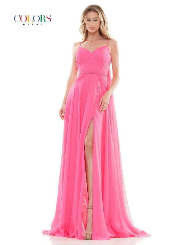 Velvet Dress Colors 2664 Colors Long Formal Chiffon Prom Dress