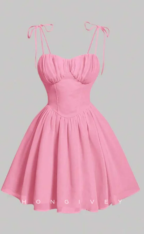 Backless Dress H2055 - Simple Satin A-Line Empire Sweetheart Spaghetti Straps Short Party/Homecoming Dress Backless Dress H2055 - Simple Satin A-Line Empire Sweetheart Spaghetti Straps Short Party/Homecoming Dress