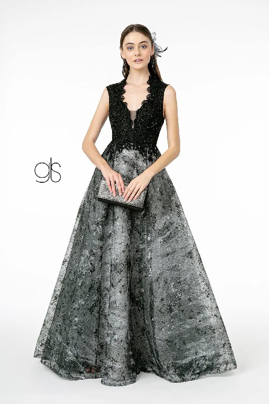 Maxi Formal Dress Embroidered Jewel Prom Long Dress