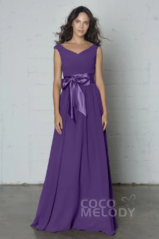Tulle Skirt Dress Sheath-Column Floor Length Chiffon Dress PR17017